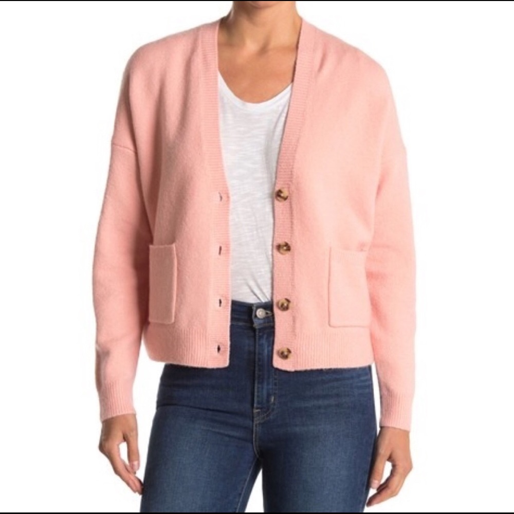 Madewell Arbour Cardigan V-Neck Sweater - Picture 1 of 15